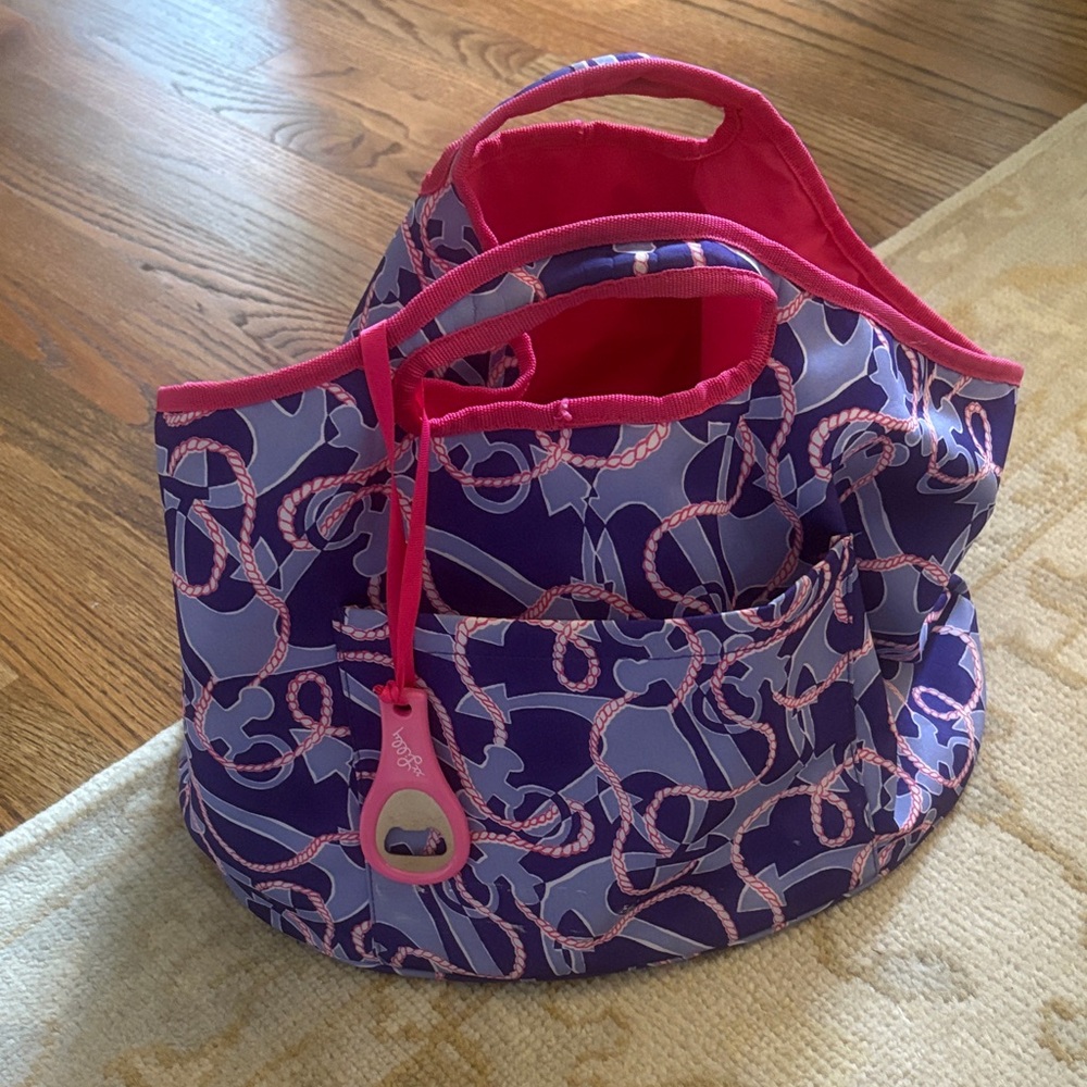 Lilly Pulitzer Purple and Pink Tote Bag